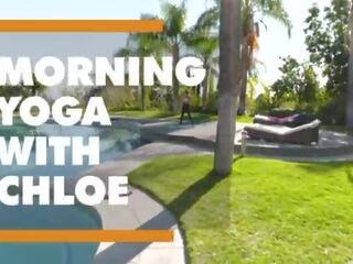 Dimineata yoga capete în sus în exceptional murdar film cu chloe amour - itspov