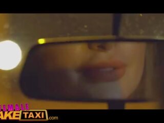 Female Fake Taxi Bored busty driver swaps fare for marvellous taxi fuck