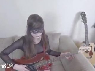 Preview&colon; cantik emo guitar lesson hard silit and eats cum