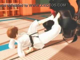 Karate hentai nuori nainen imee hirviöt iso pistellä